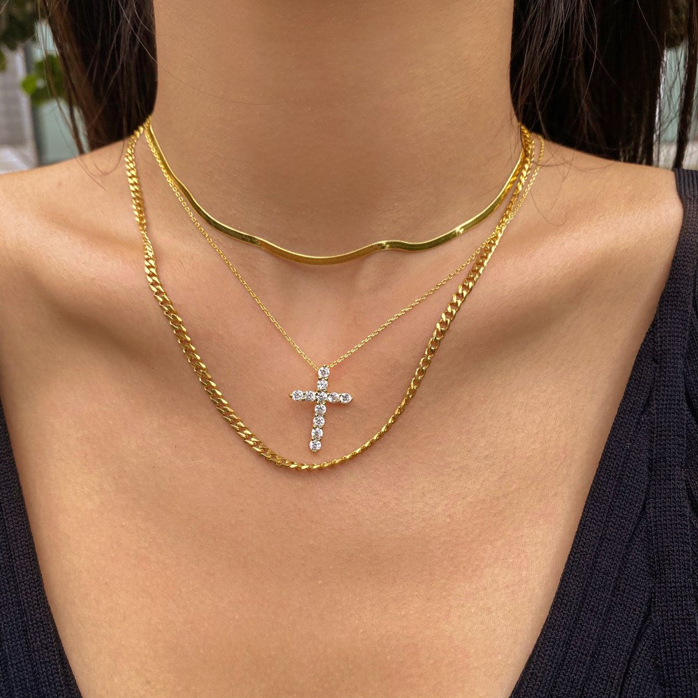Cleo Herringbone Necklace