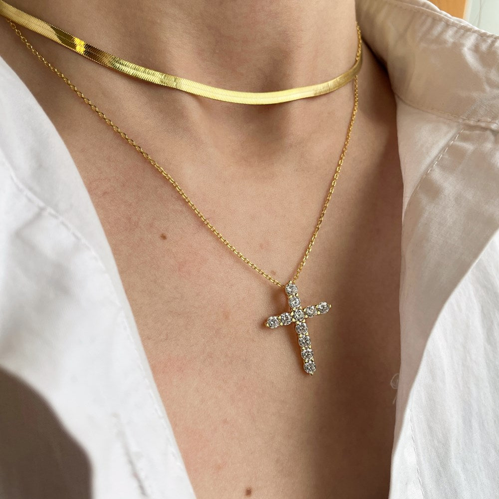 Ave Maria Necklace -Gold