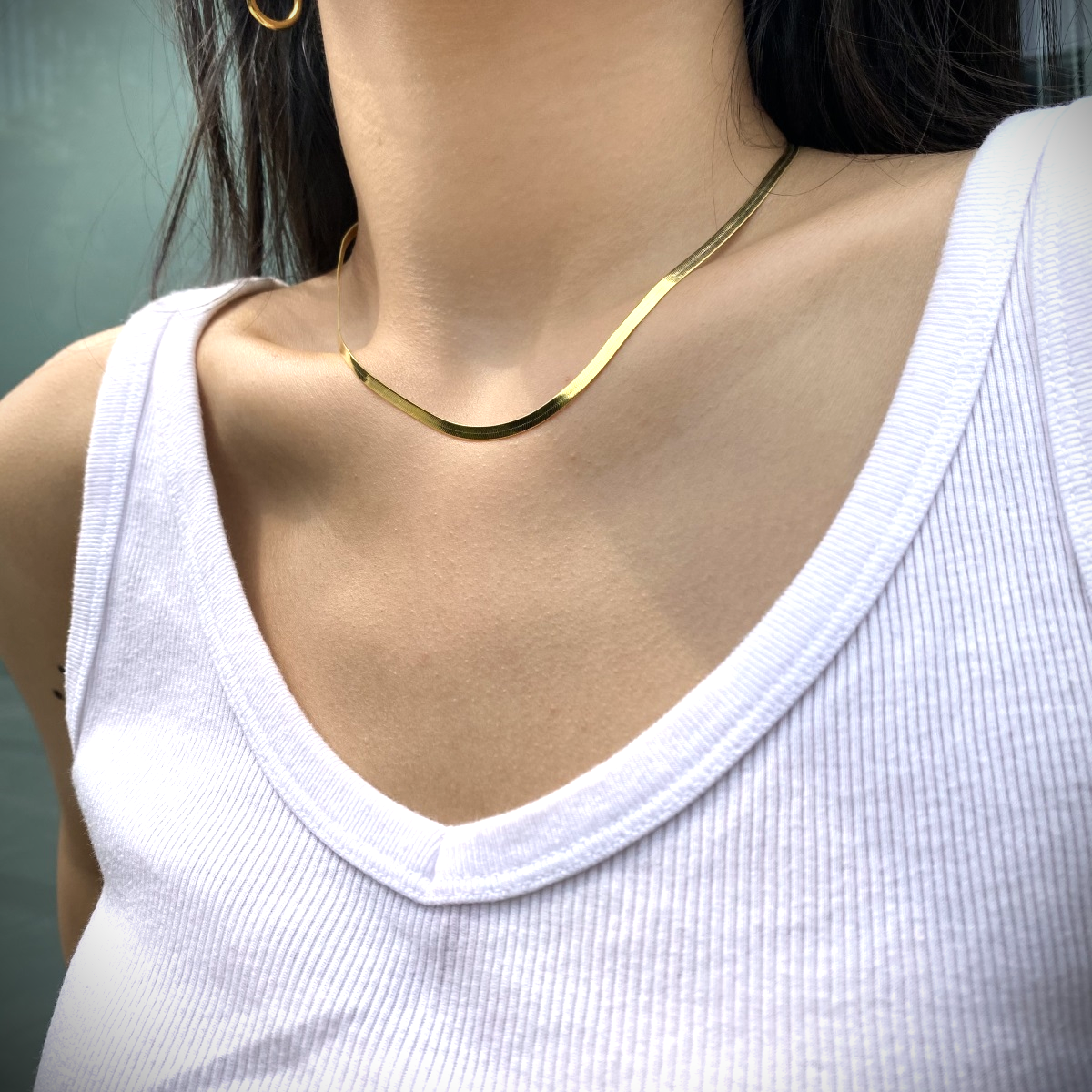 Cleo Herringbone Necklace