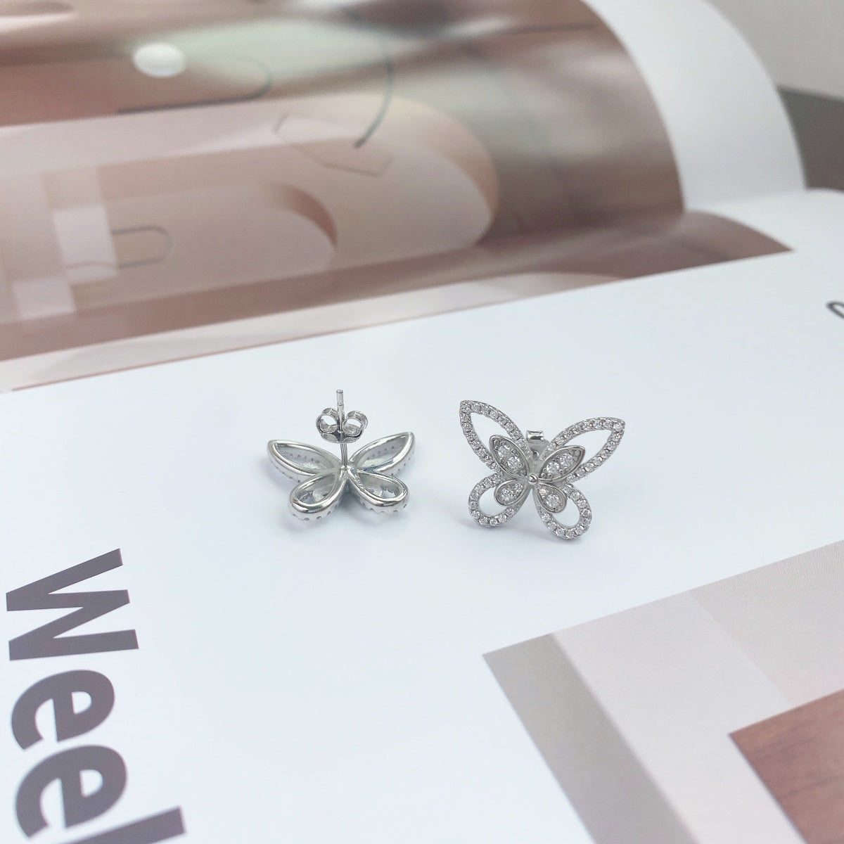 'Flutter Away' Butterfly Earrings