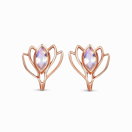 Luna Lotus Studs