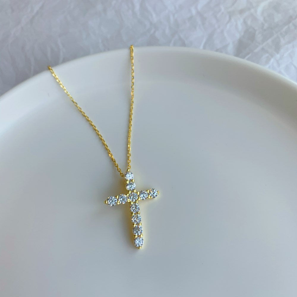 Ave Maria Necklace -Gold