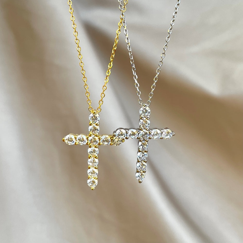 Ave Maria Necklace -Silver