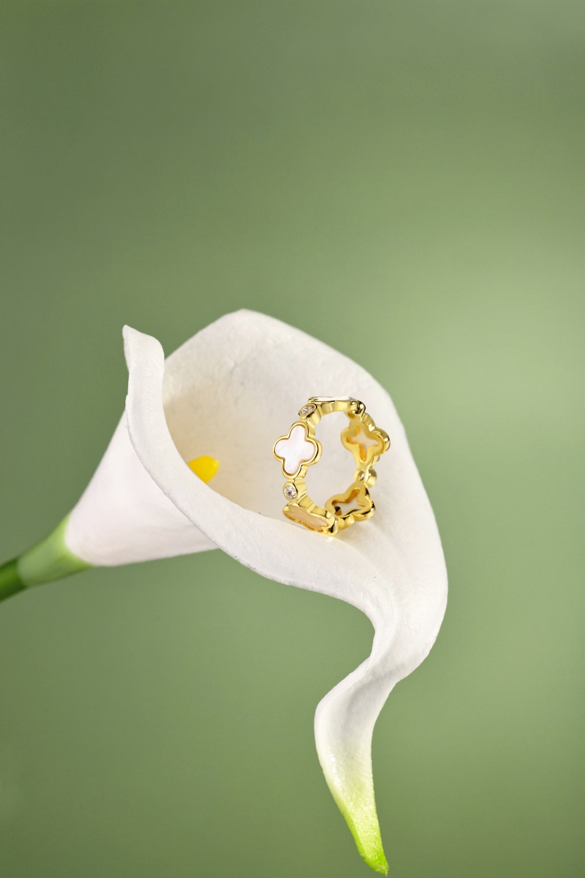 Lady Luck Ring - Mother of Pearl