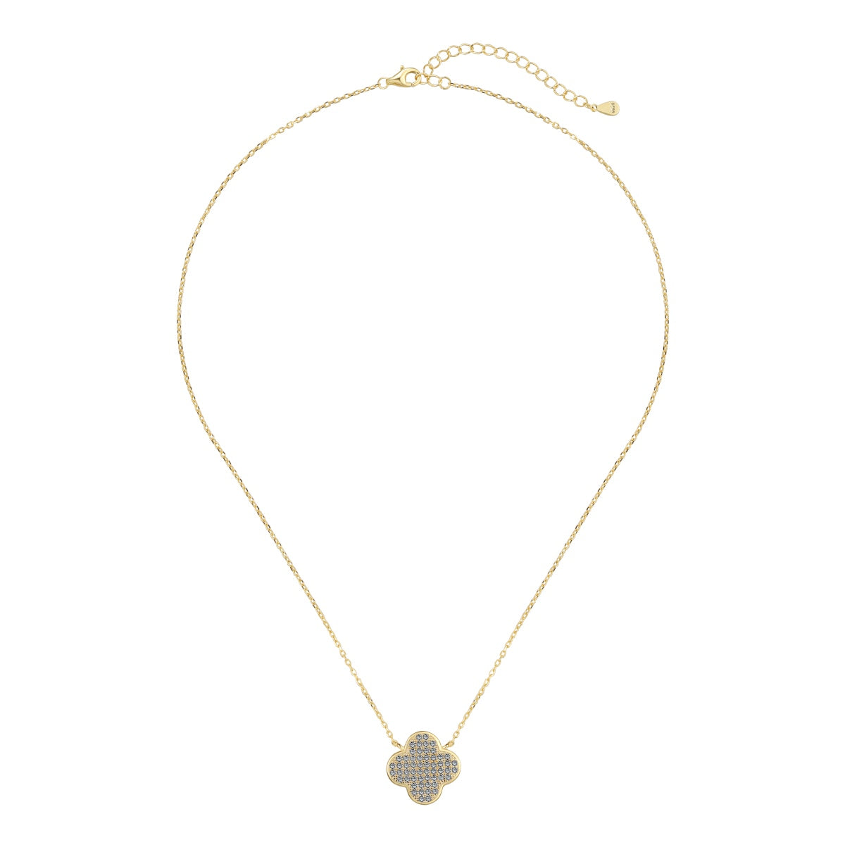 She's So Lucky Clover Necklace - Gold