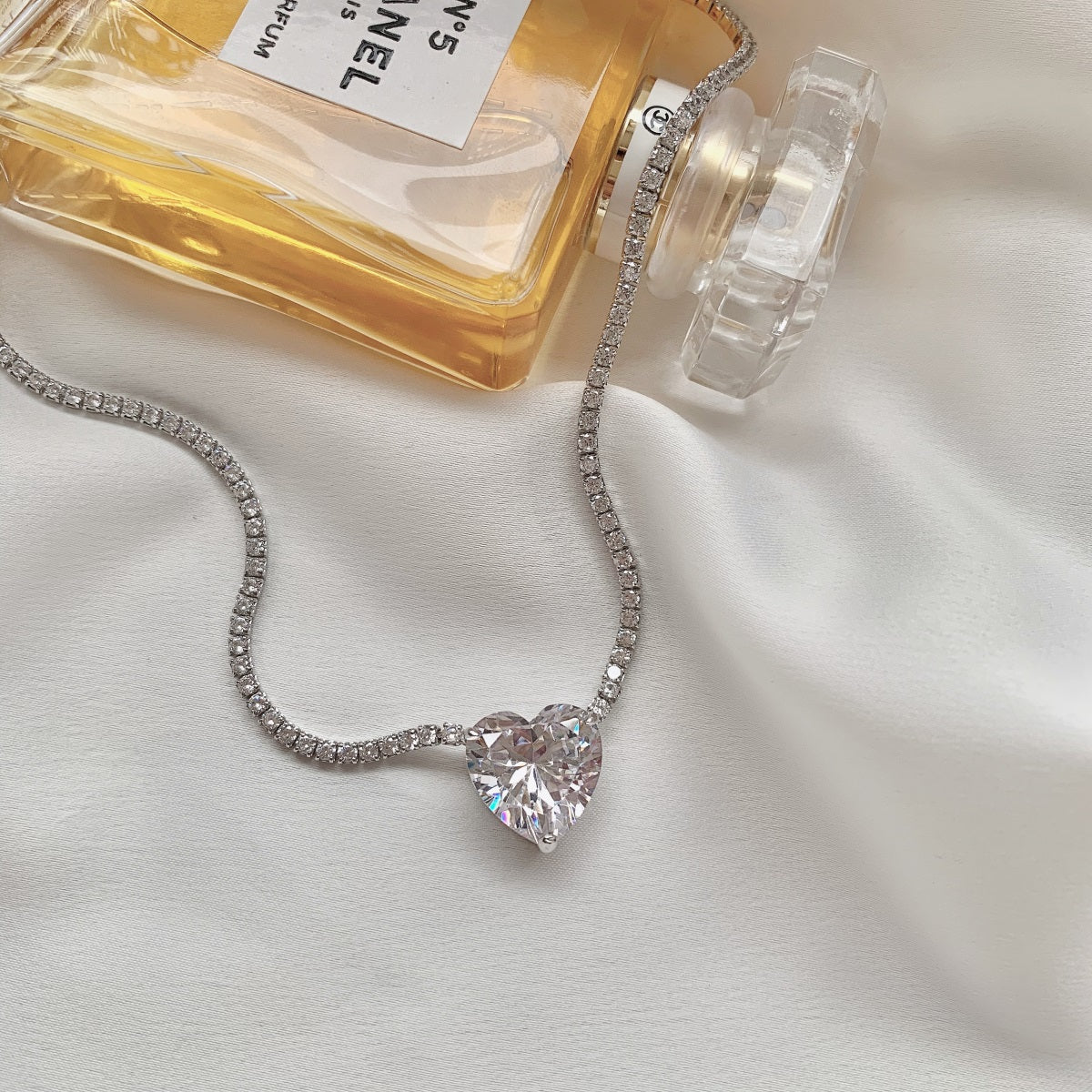 Baby Love Necklace (Clear Crystal)