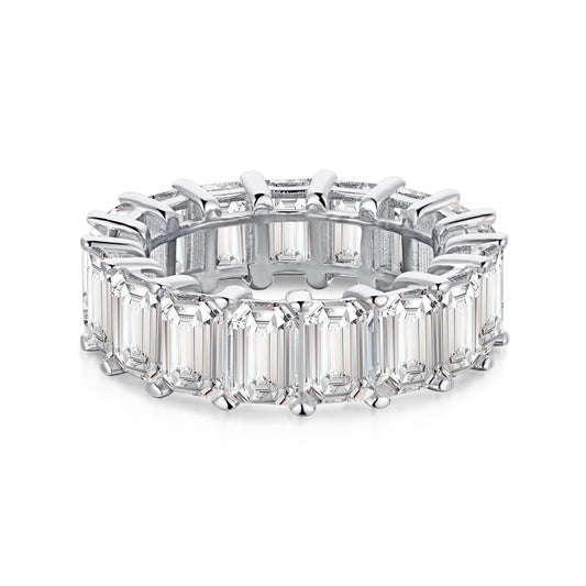 Grace Emerald Cut Eternity band