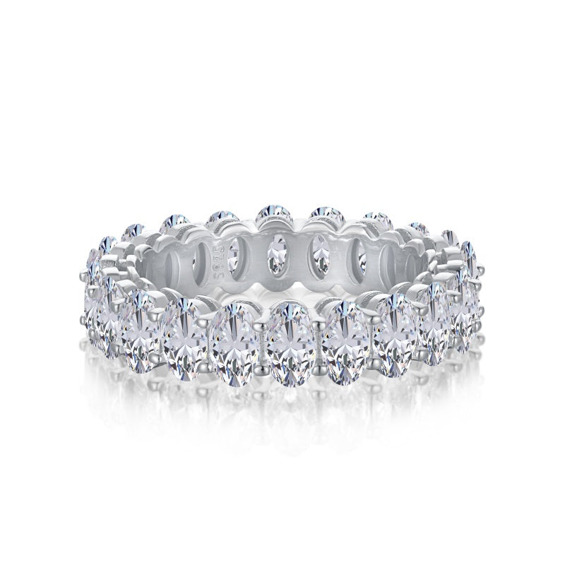 Dallas Oval Cut Eternity band