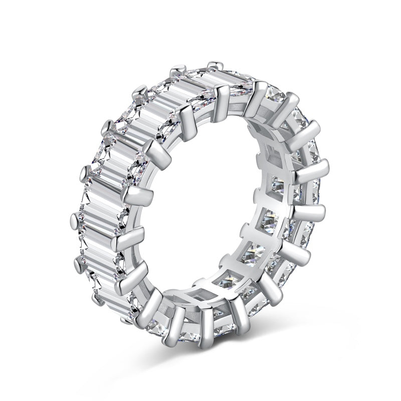 Grace Emerald Cut Eternity band