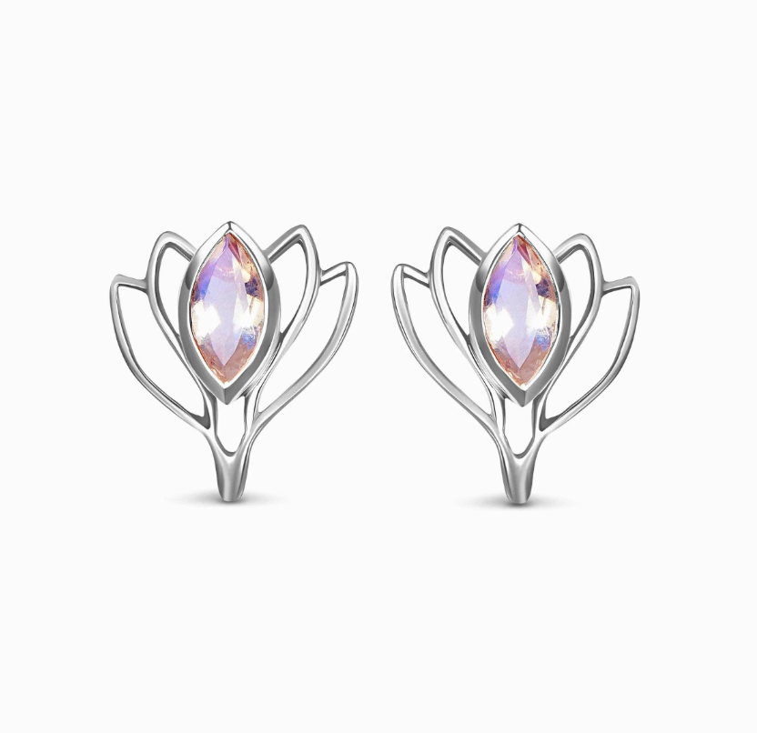 Luna Lotus Studs